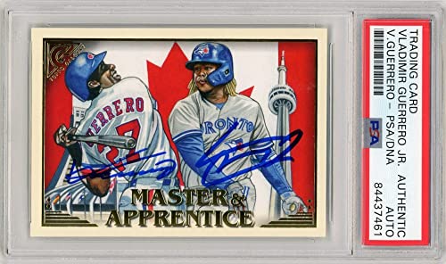 Vladimir Guerrero Jr/Vladimir Guerrero Sr 2021 Topps Gallery Autographed Card- PSA/DNA - 757 Sports Collectibles