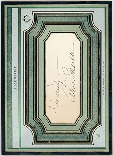 Alice Marble 2020 Topps Transcendent Tennis Oversized Cut Signature - 757 Sports Collectibles