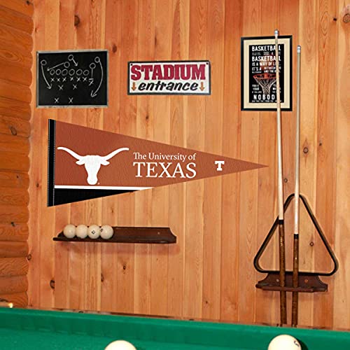 College Flags & Banners Co. Texas Longhorns Pennant Full Size Felt - 757 Sports Collectibles