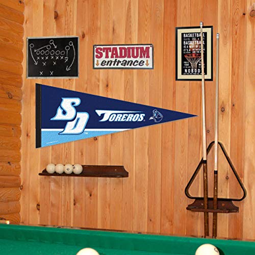 College Flags & Banners Co. San Diego Toreros Pennant Full Size Felt - 757 Sports Collectibles