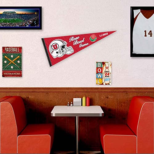 College Flags & Banners Co. Utah Rose Bowl Game 2022 Pennant Flag - 757 Sports Collectibles