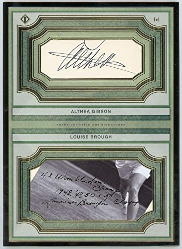 Althea Gibson Louise Brough 2020 Topps Transcendent Tennis Oversized Cut Signature - 757 Sports Collectibles