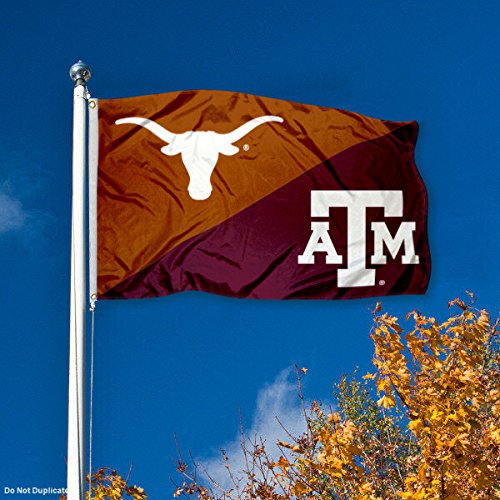 College Flags & Banners Co. Texas vs. Texas A&M House Divided 3x5 Flag - 757 Sports Collectibles