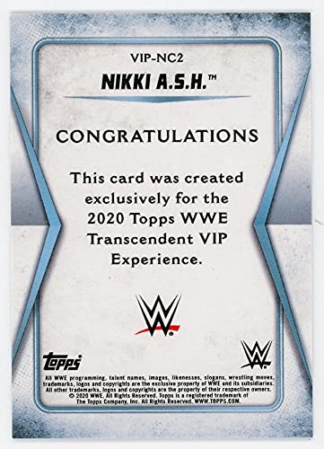 Nikki A.S.H. 2020 Topps Transcendent VIP Autograph Card NC2 /25 - 757 Sports Collectibles