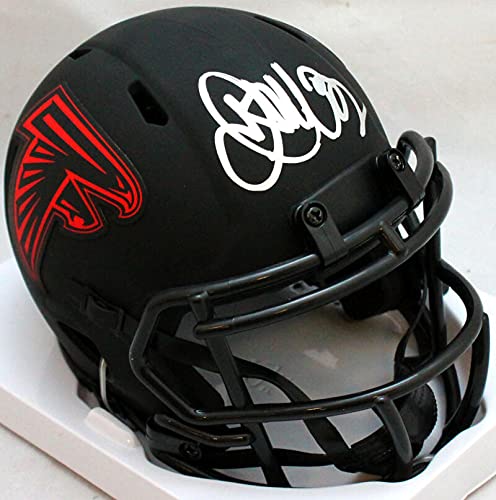 Jamal Anderson Autographed Falcons Eclipse Speed Mini Helmet- JSA W Silver - 757 Sports Collectibles
