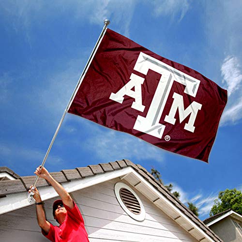 College Flags & Banners Co. Texas A&M Aggies Gray Beveled Flag - 757 Sports Collectibles