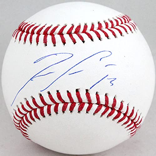 Ronald Acuna Autographed Rawlings OML Baseball w/#- Beckett W Blue - 757 Sports Collectibles