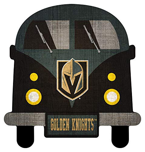 Fan Creations NHL Vegas Golden Knights Unisex Golden Knights Team Bus Sign, Team Color, 12 inch - 757 Sports Collectibles