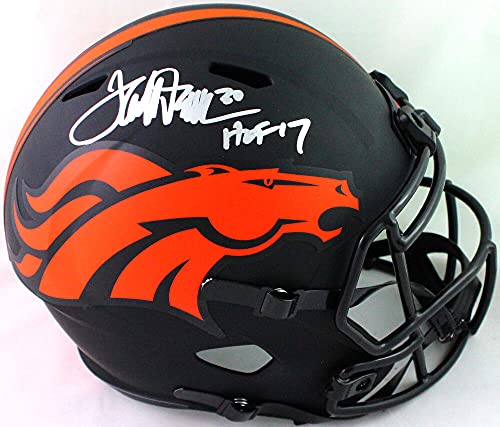 Terrell Davis Autographed Broncos Eclipse Speed Helmet w HOF- Beckett W Silver - 757 Sports Collectibles
