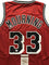 Autographed/Signed Alonzo Mourning Miami Red Basketball Jersey JSA COA