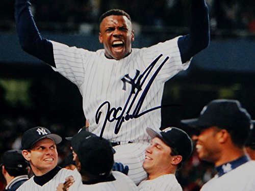 Doc Gooden Signed NY Yankees 8x10 Celebrating Photo- MLB Authenticated Black - 757 Sports Collectibles
