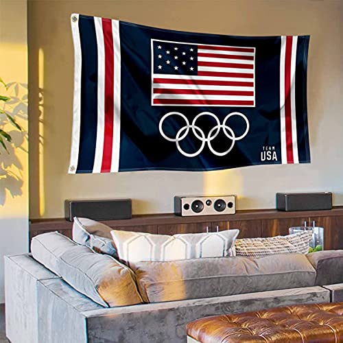 WinCraft USA Olympic and Team USA 3x5 Flag for Flag Pole - 757 Sports Collectibles