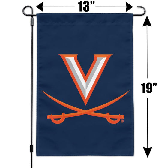 University of Virginia Cavaliers Logo Garden Yard Flag - 757 Sports Collectibles