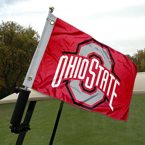 College Flags & Banners Co. Ohio State Golf Cart and Boat Flag - 757 Sports Collectibles