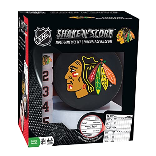 MasterPieces NHL Chicago Blackhawks Shake N' Score Travel Dice Game - 757 Sports Collectibles