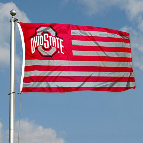 College Flags & Banners Co. Ohio State Buckeyes Stars and Stripes Nation Flag - 757 Sports Collectibles