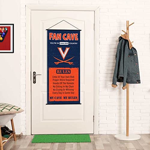 Virginia Cavaliers Man Cave Fan Banner Scroll - 757 Sports Collectibles