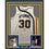 Framed Autographed/Signed George McGinnis"HOF 17" 33x42 Indiana White Basketball Jersey JSA COA