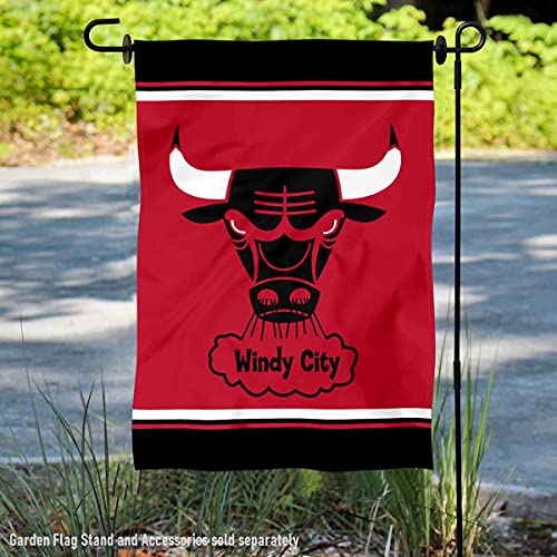 WinCraft Chicago Bulls Vintage Throwback Retro Classics Double Sided Garden Flag - 757 Sports Collectibles