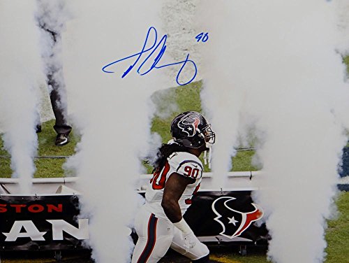 Jadeveon Clowney Autographed Houston Texans 16x20 Smoke Photo- JSA W Auth - 757 Sports Collectibles