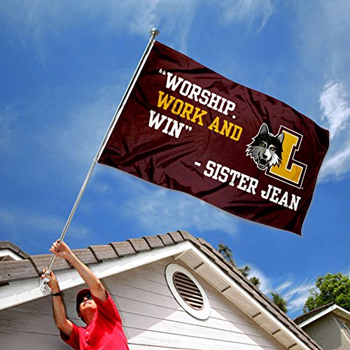 College Flags & Banners Co. Loyola Chicago Ramblers Sister Jean Flag - 757 Sports Collectibles