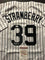 Autographed/Signed Darryl Strawberry New York Pinstripe Baseball Jersey JSA COA