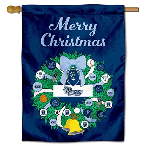 Old Dominion Monarchs Happy Holidays Christmas Banner Flag - 757 Sports Collectibles