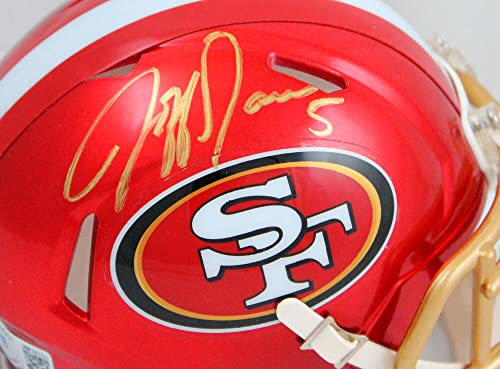 Jeff Garcia Autographed San Francisco 49ers Flash Mini Helmet-Beckett W Hologram Gold - 757 Sports Collectibles