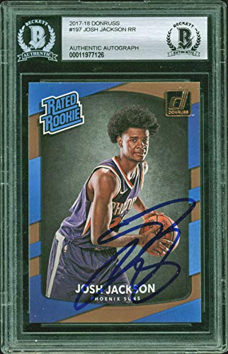 Grizzlies Josh Jackson Signed 2017 Donruss #197 Rookie Auto Card BAS Slabbed - 757 Sports Collectibles