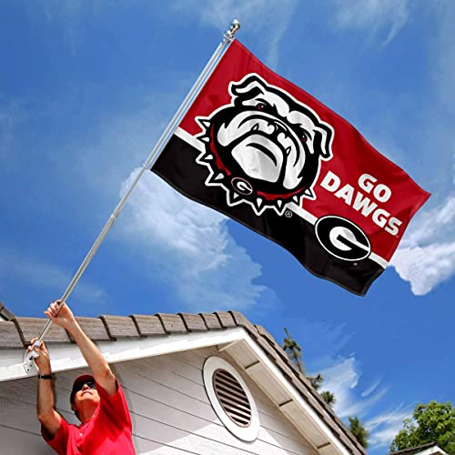 Georgia Bulldogs Go Dawgs Large Outdoor Banner Flag - 757 Sports Collectibles
