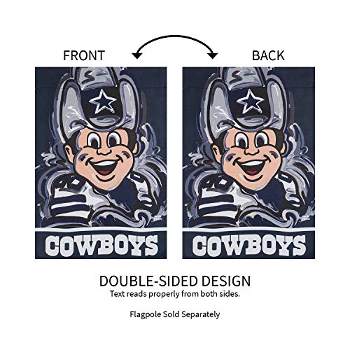 Team Sports America Dallas Cowboys Suede Garden Flag 12.5 x 18 Inches Justin Patten - 757 Sports Collectibles