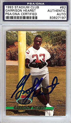 Garrison Hearst Autographed 1993 Stadium Club Rookie Card #82 PSA/DNA #83827197