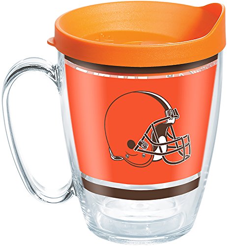 Tervis Made in USA Double Walled NFL Cleveland Browns Insulated Tumbler Cup Keeps Drinks Cold & Hot, 16oz Mug, Legend - 757 Sports Collectibles