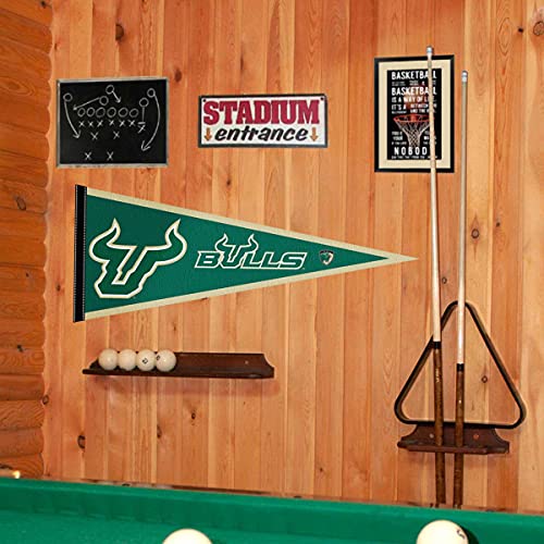 College Flags & Banners Co. USF Bulls Pennant Full Size Felt - 757 Sports Collectibles