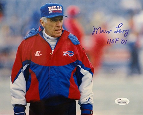 Marv Levy Autographed 8x10 Buffalo Bills Glaring Photo- JSA W Authenticated