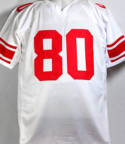 Jeremy Shockey Autographed White Pro Style Jersey - Beckett Witness 8 - 757 Sports Collectibles