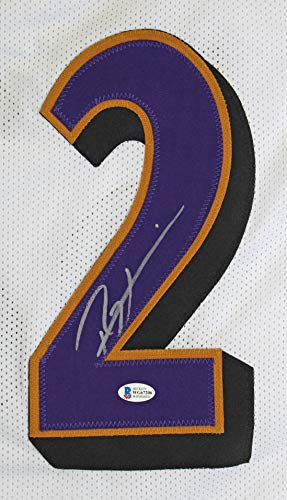 Ray Lewis Authentic Signed White Pro Style Jersey Autographed PSA/BAS Witnessed - 757 Sports Collectibles