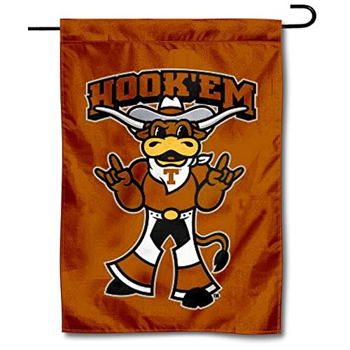 College Flags & Banners Co. Texas Longhorns Hook Em Horns Garden Flag - 757 Sports Collectibles