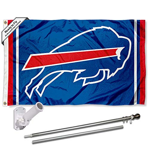 WinCraft Buffalo Bills Flag Pole and Bracket Kit - 757 Sports Collectibles