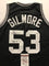 Autographed/Signed Artis Gilmore"HOF 11" San Antonio Black Basketball Jersey JSA COA