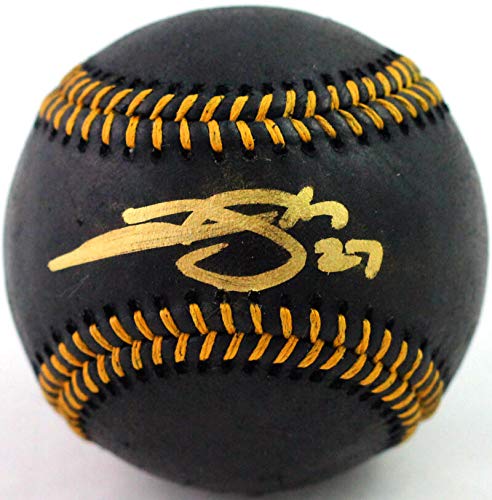 Trevor Story Autographed Rawlings Black OML Baseball - Beckett COA - 757 Sports Collectibles