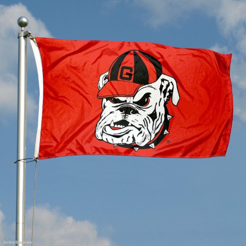 College Flags & Banners Co. Georgia UGA Bulldogs Dawg 3x5 Flag - 757 Sports Collectibles