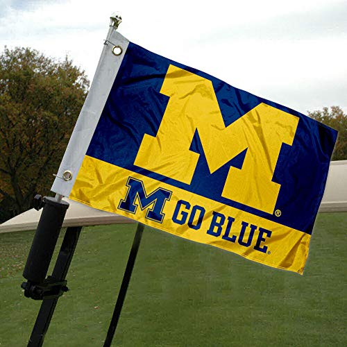 College Flags & Banners Co. Michigan Wolverines Boat and Nautical Flag - 757 Sports Collectibles