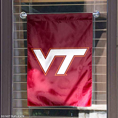 College Flags & Banners Co. Virginia Tech Hokies VT Logo Garden Flag - 757 Sports Collectibles