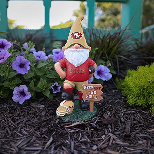 San Francisco 49ers NFL Keep Off The Field Gnome - 757 Sports Collectibles