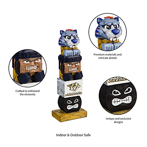 Team Sports America Nashville Predators Tiki Team Totem Garden Statue - 757 Sports Collectibles