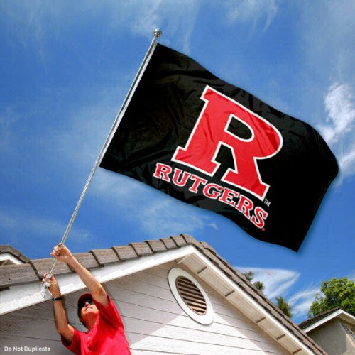 Rutgers Black Flag Large 3x5 - 757 Sports Collectibles