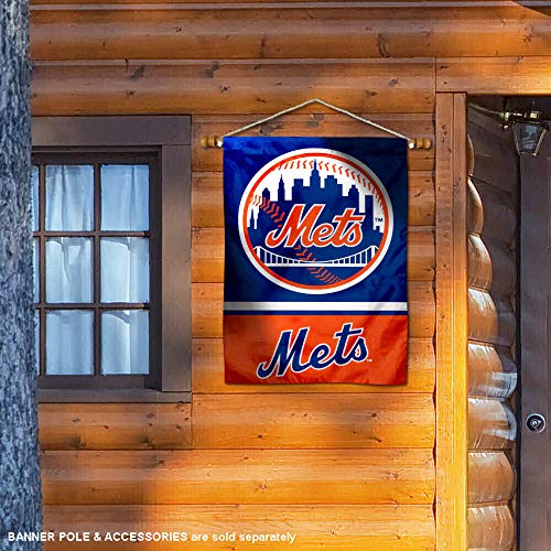 WinCraft New York Mets Double Sided House Flag - 757 Sports Collectibles