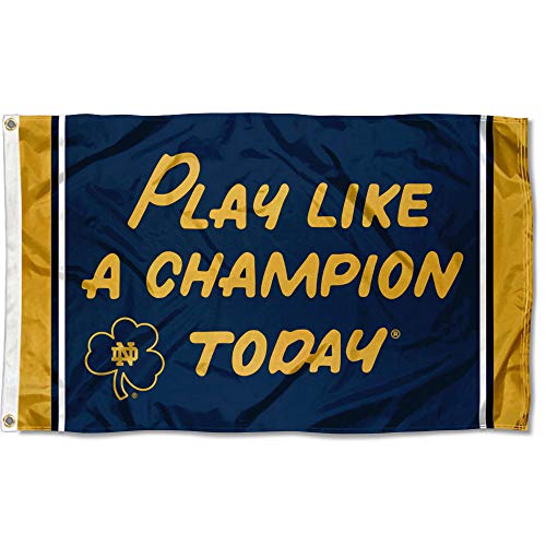 WinCraft Notre Dame Play Like A Champion Today 3x5 College Flag - 757 Sports Collectibles