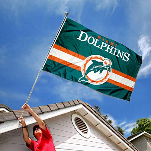 WinCraft Dolphins Throwback Vintage Retro 3x5 Banner Flag - 757 Sports Collectibles